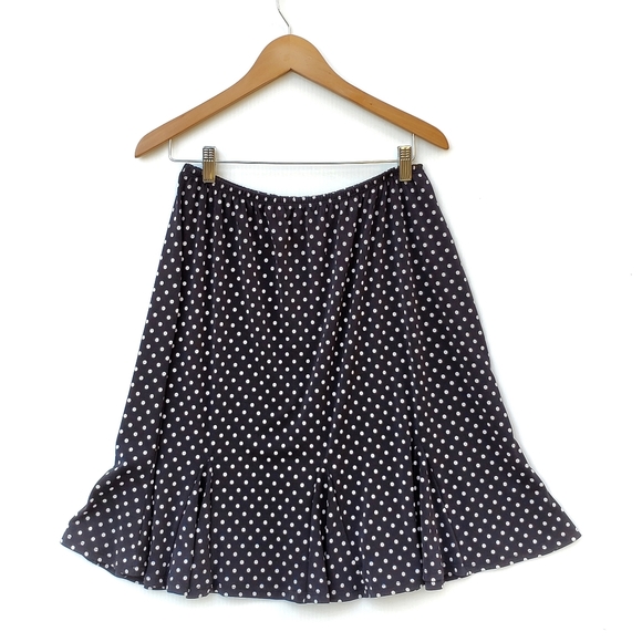 💓SOLD💓RONNI NICOLE Polka Dot Godet Pleat Skirt - Picture 4 of 14